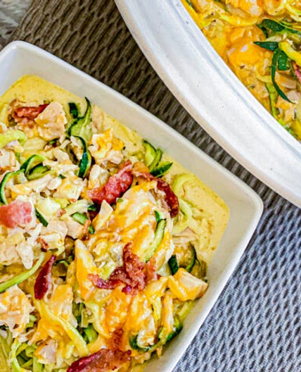Cheesy Chicken Zucchini Casserole