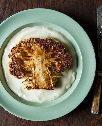 Dan Barber's Cauliflower Steaks with Cauliflower Purée