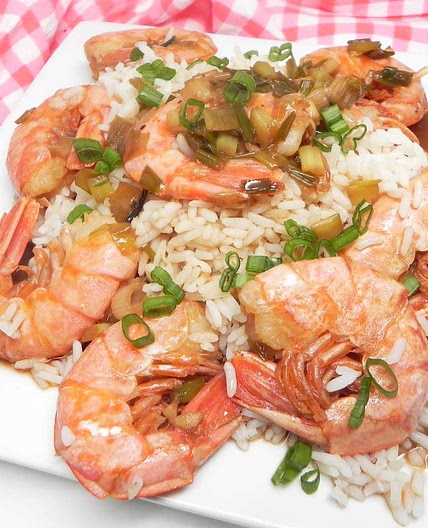 Fried Prawns in Soy Sauce