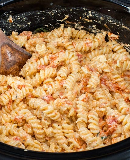 Slow Cooker Feta and Tomato Pasta {Tik Tok Recipe}