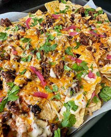 Blackstone Caribbean Chicken Nachos