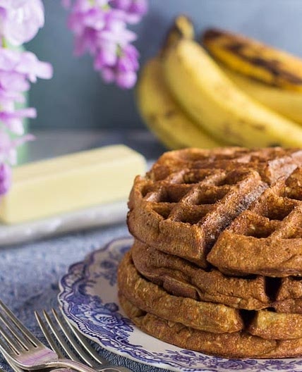 Low FODMAP Banana Oat Waffles