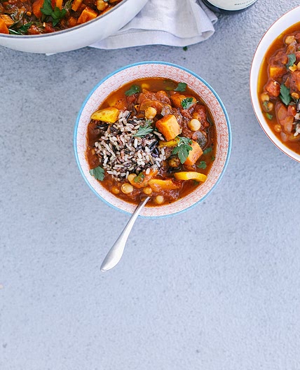 Morocco-Inspired Vegetable and Chickpea Stew