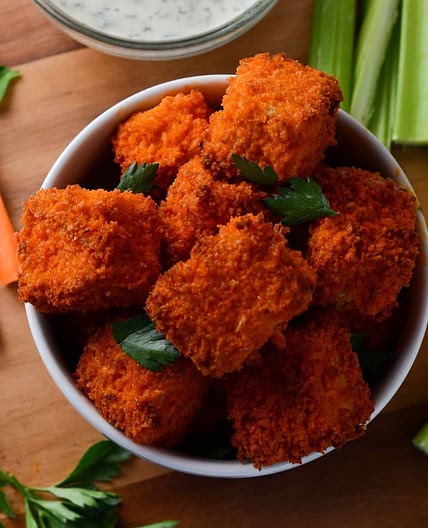 Crispy Buffalo Tofu Bites