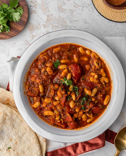 Moroccan Stewed White Beans- Loubia