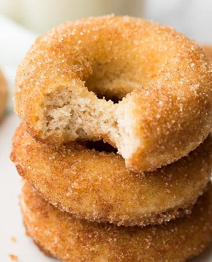 Cinnamon Sugar Vegan Donuts