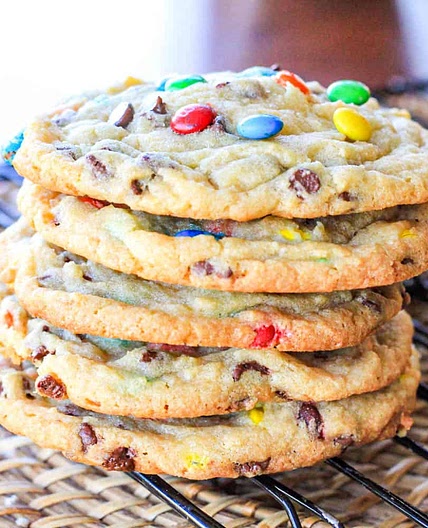 OMG! Soft-Batch Mini M&M & Chocolate Chip Cookies
