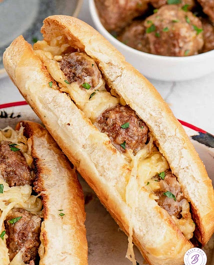 Salisbury Steak Meatball Subs