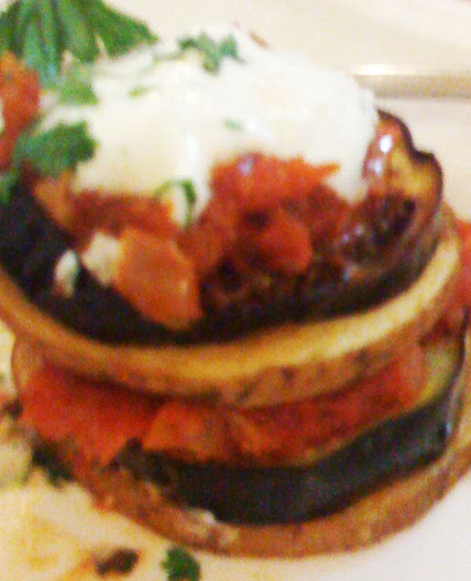 Turkish Eggplant and Potato Kizartma With Tomato Iskender Sauce