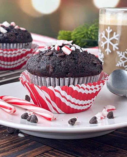 Peppermint Mocha Muffins