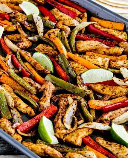Sheet Pan Chicken Fajitas