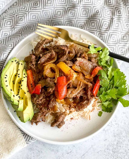 Beef Steak Fajita Bowl