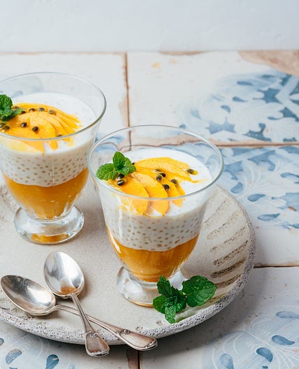 Coconut Mango Sago (Tapioca )Pudding
