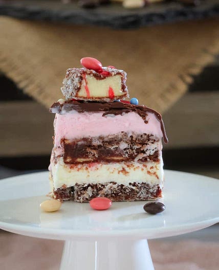 Lamington Ice-Cream Cake