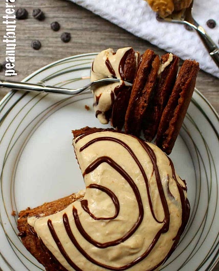 Chocolate Peanut Butter Protein Pancakes