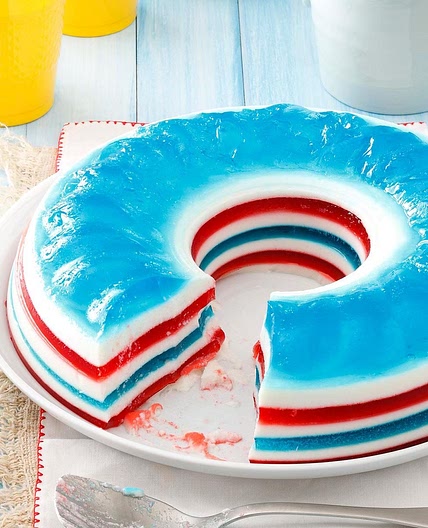 Patriotic Gelatin Salad
