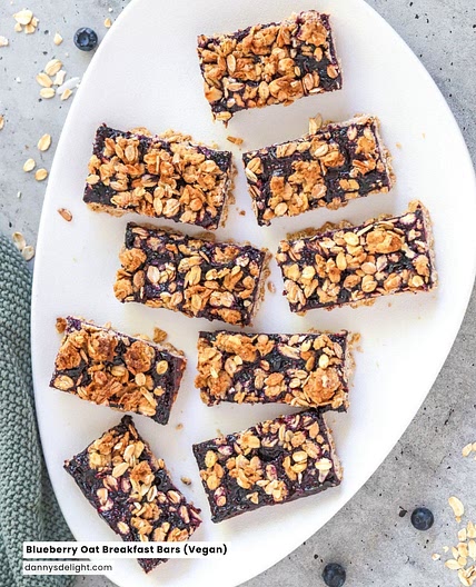 Blueberry Oat Breakfast Bars