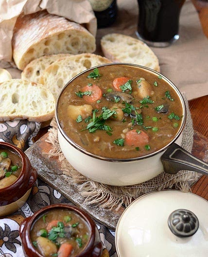 Vegan Guinness Barley Stew