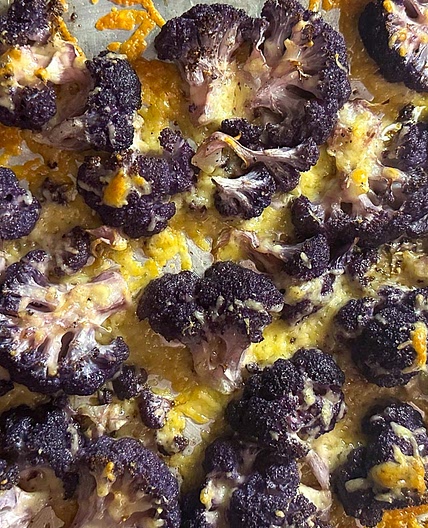 Low FODMAP Parmesan Roasted Cauliflower