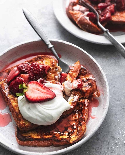 Strawberries and Cream French Toast