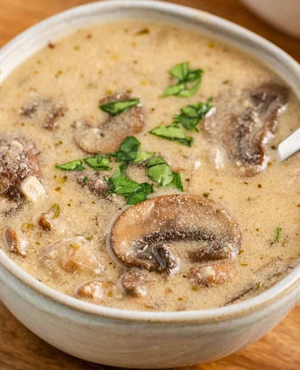 Skinny Cream of Mushroom Soup