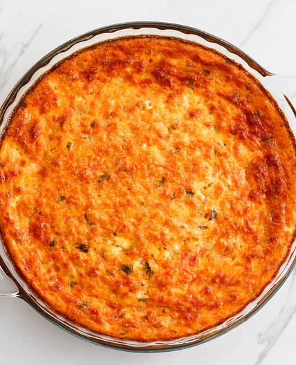 4-Ingredient Tomato Basil Egg Casserole {keto}