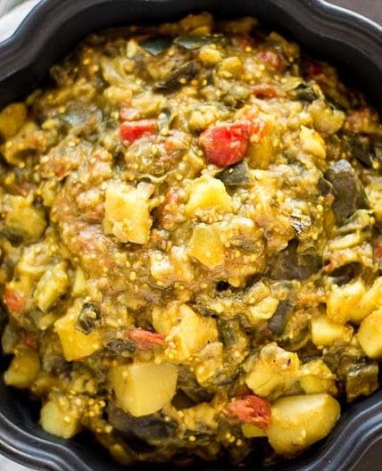 Low FODMAP Potato Eggplant Curry