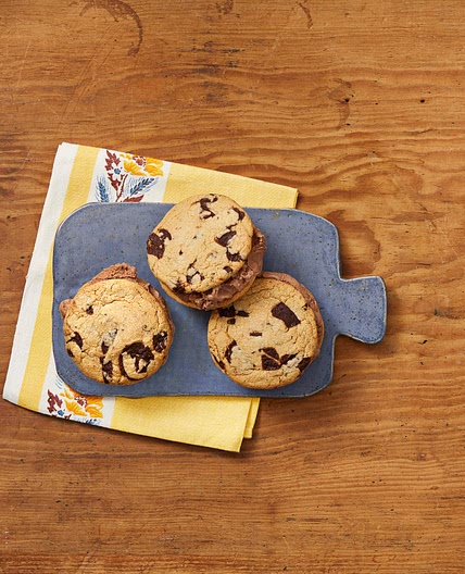 Chocolate–Peanut Butter Ice Cream Sandwiches