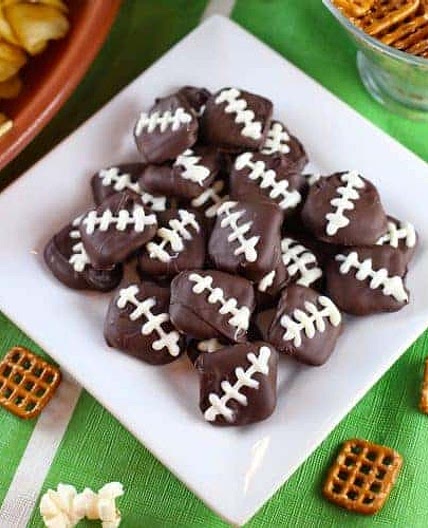 Game Day Pretzel Footballs & Party Snacks