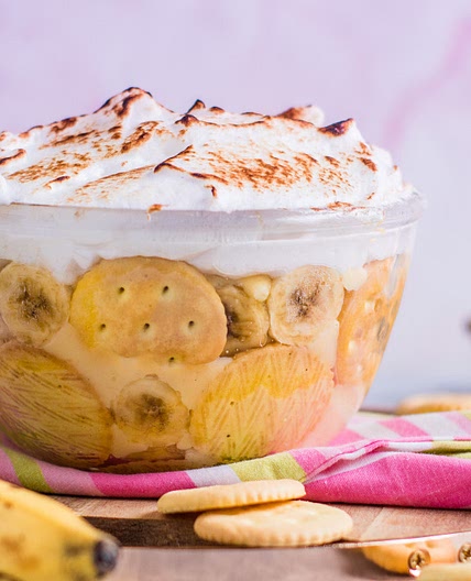 Warm Spiced Banana Pudding