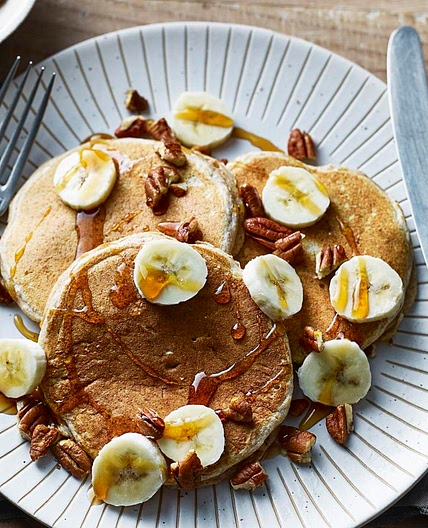 Healthier banana pancakes