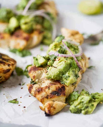Cilantro Lime Chicken with Avocado Salsa