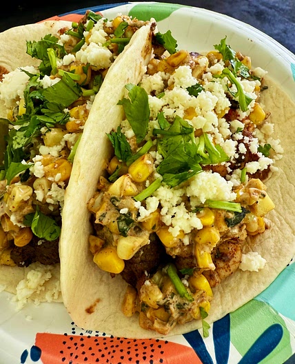 Blackstone Steak and Lobster Tacos