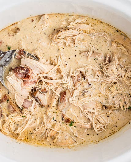 Slow Cooker Chicken with Bacon Gravy