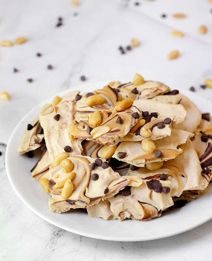 Peanut Butter Chocolate Frozen Yogurt Bark