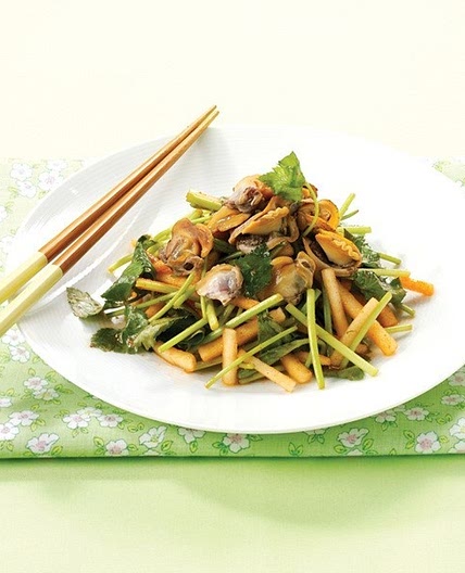 꼬막 참나물무침 만드는 법