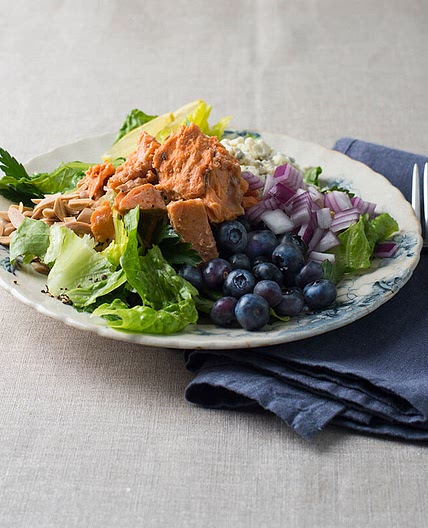Wild Salmon & Blueberry Salad