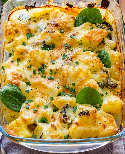 Spinach Potato Casserole