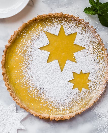 Passionfruit Tart with Almond Crust