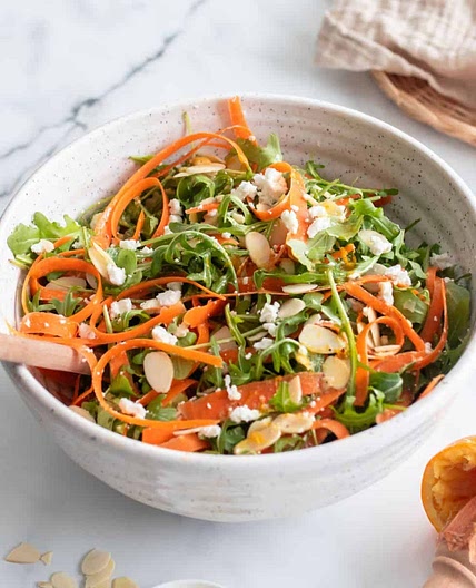 Carrot Ribbon Arugula Salad