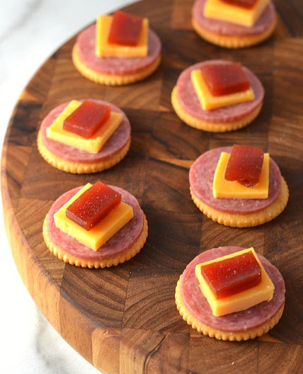 Puerto Rican Salami, Guava and Cheese Appetizers (Entremeses Tipicos)