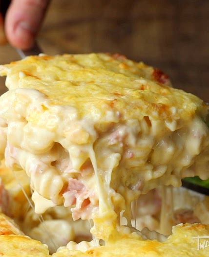 Croque Monsieur Pasta Bake