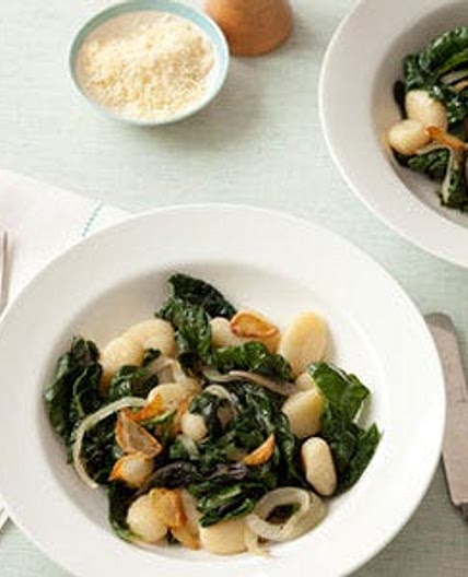 Gnocchi with Sautéed Swiss Chard