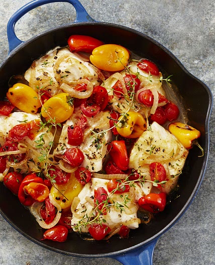 Mediterranean Baked Cod