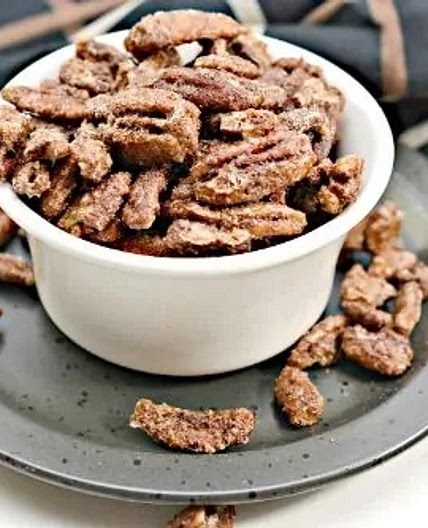 Keto Cinnamon Sugar Pecans