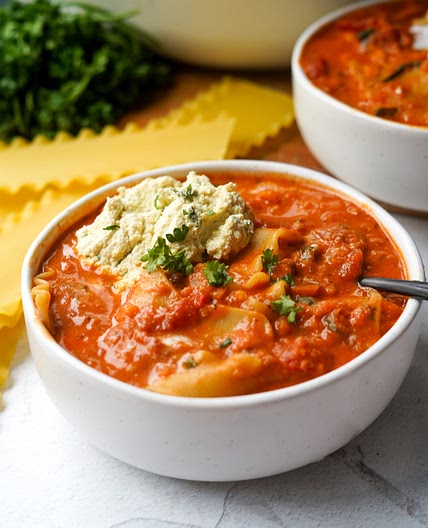 Vegan Lasagna Soup