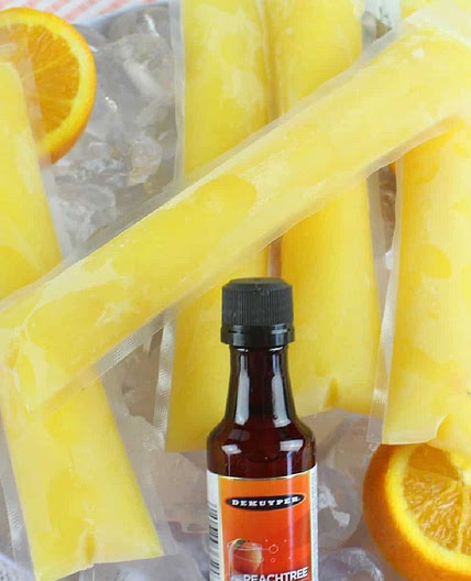 Adult Fuzzy Navel Ice Pops Recipe