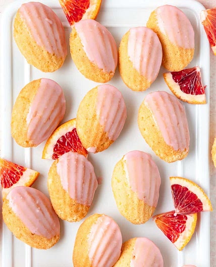 Blood Orange Madeleines
