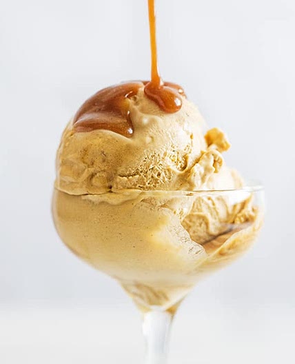 No-Churn Keto (Salted!) Caramel Ice Cream