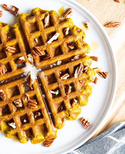 Easy AIP Pumpkin Waffles (in a Blender!)
